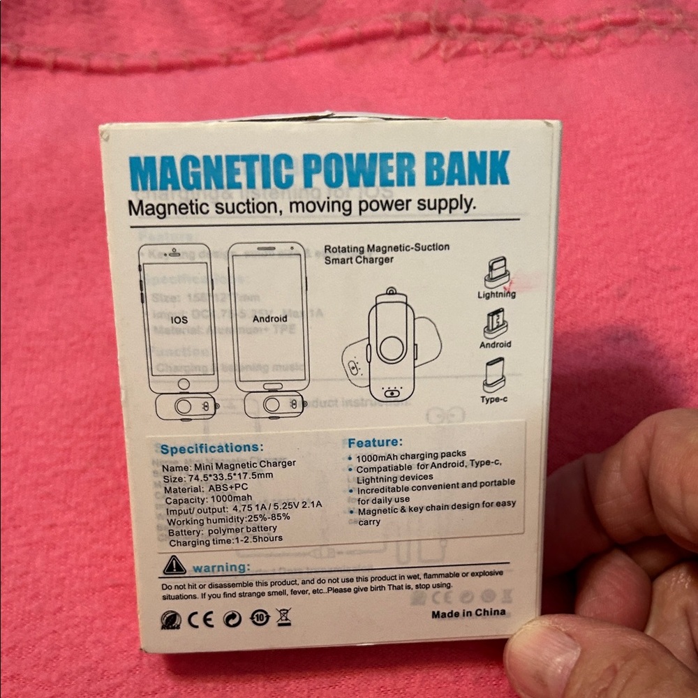MAGNETIC POWER BANK  IOS - Picture 8 of 8
